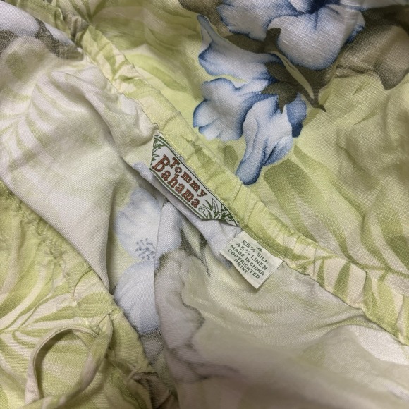 Vintage Tommy Bahama Women's Hawaiian Skirt Silk Linen‎ Blend Tropical Floral 4 - Picture 5 of 9